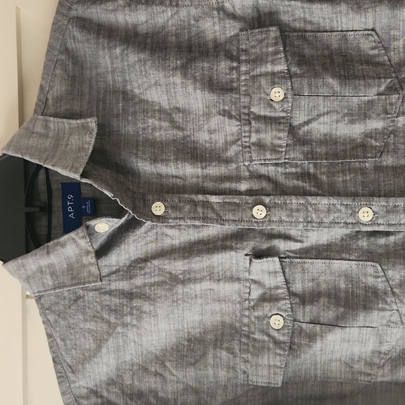 Apt 9 Steely Gray button down shirt - Picture 3 of 6